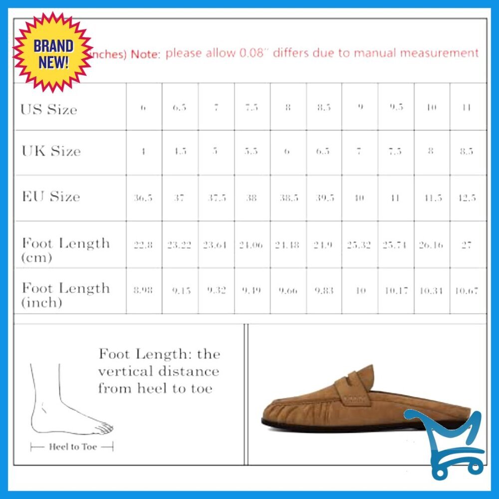 Comfortable Penny Loafers Mules Slip-On Backless Flats Office Casual Shoes - Picture 7 of 7